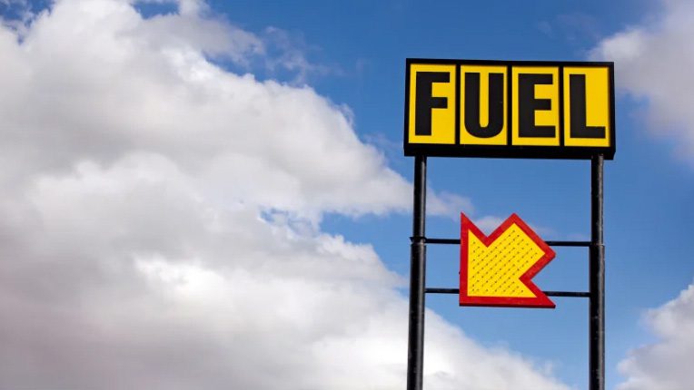 fuel sign.